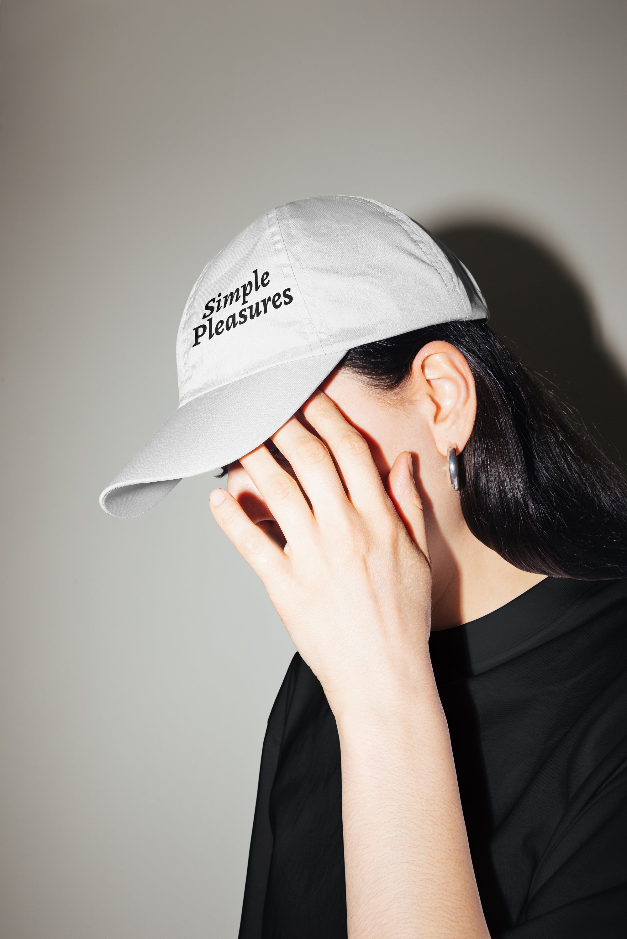 'Simple Pleasures' Organic Cotton White Cap